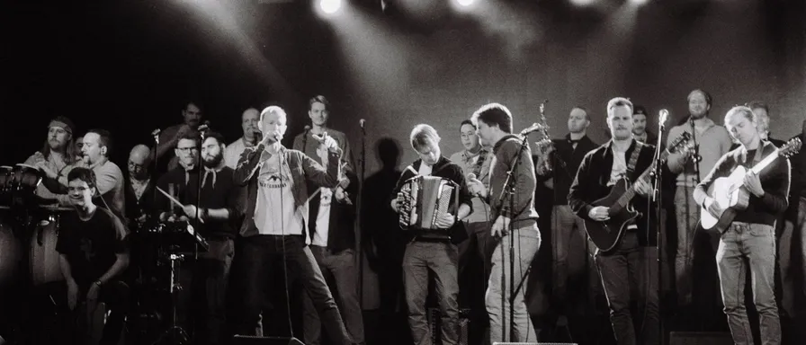 Los Mexicanacas forbereder seg til opptreden på Slottsfjell-festivalen